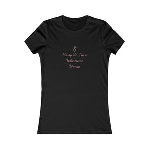 Marry Me, I’m a Whoresome Woman Tee mockup