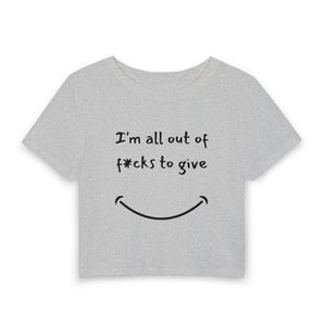 Out Of F*cks to Give Baby Tee mockup