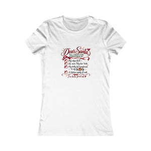 All I Want for Christmas List Tee mockup