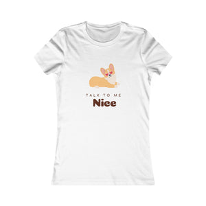 Talk to Me Nice Tee mockup