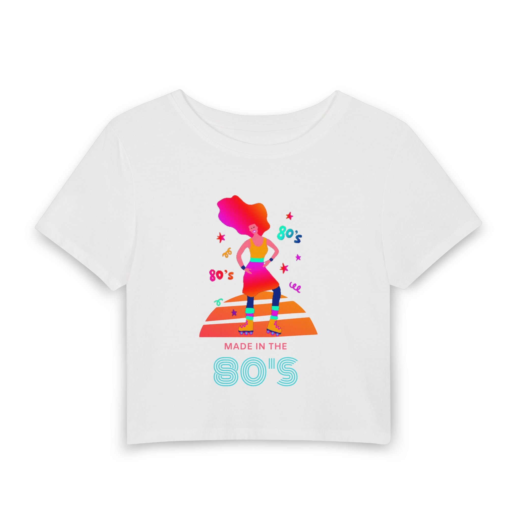 Made in the 80’s Baby Tee — graphic baby crop tee from Chicky Tings