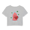 Keep It Safe Baby Tee — graphic baby crop tee from Chicky Tings