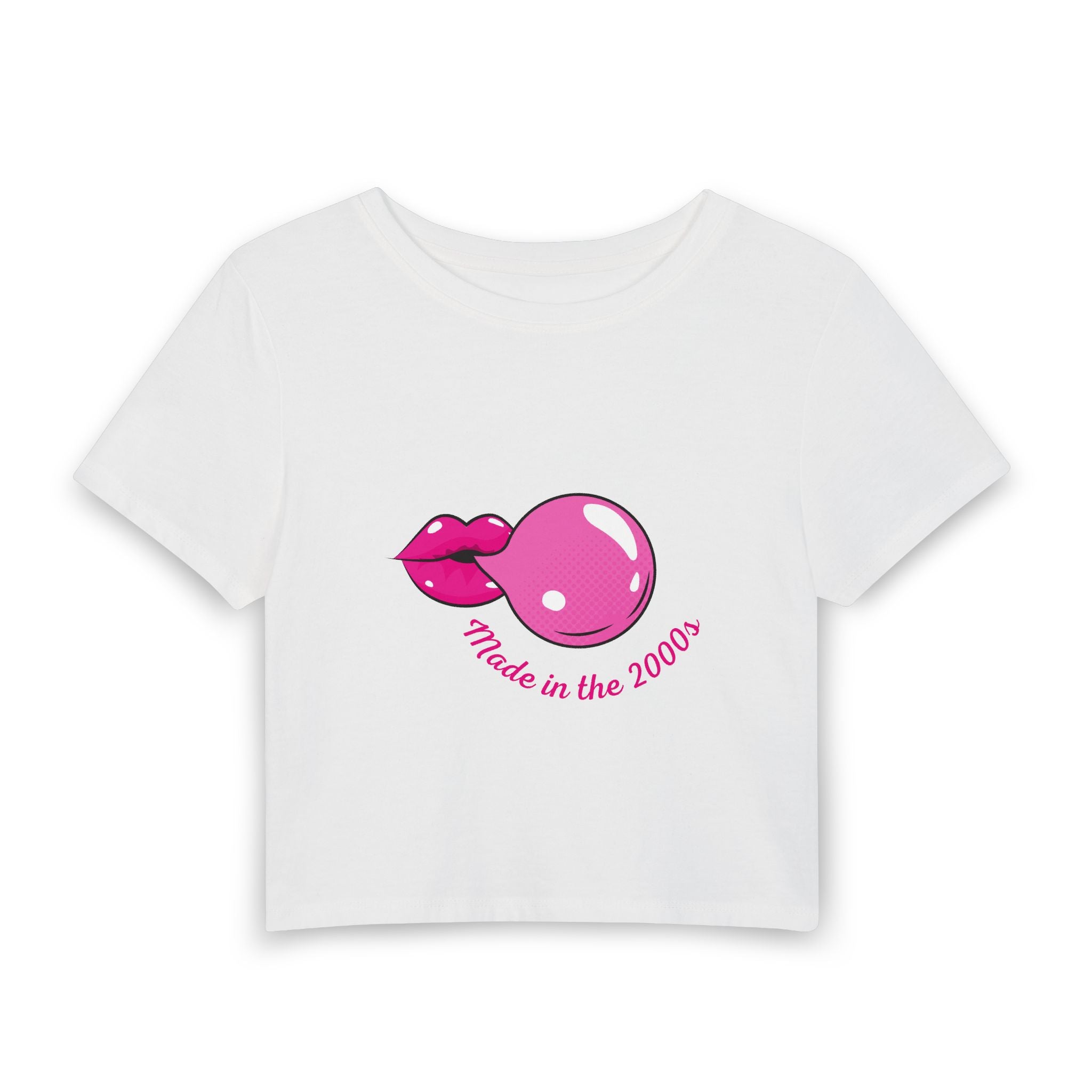 Made in the 2000s Baby Tee — graphic baby crop tee from Chicky Tings