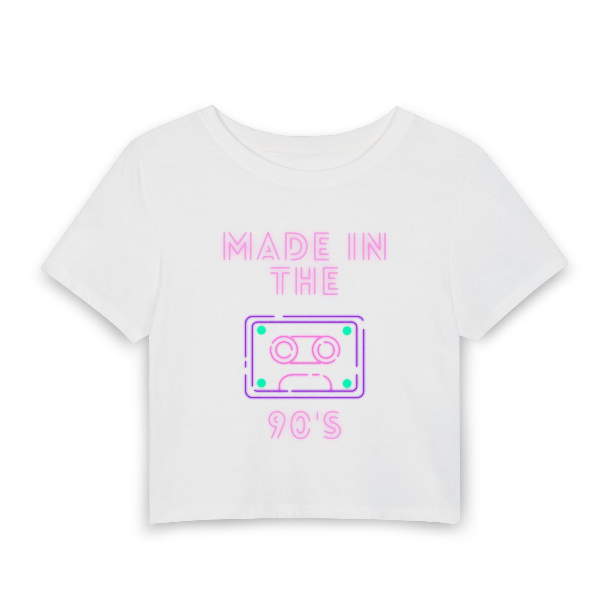 Made in the 90’s Baby Tee — graphic baby crop tee from Chicky Tings