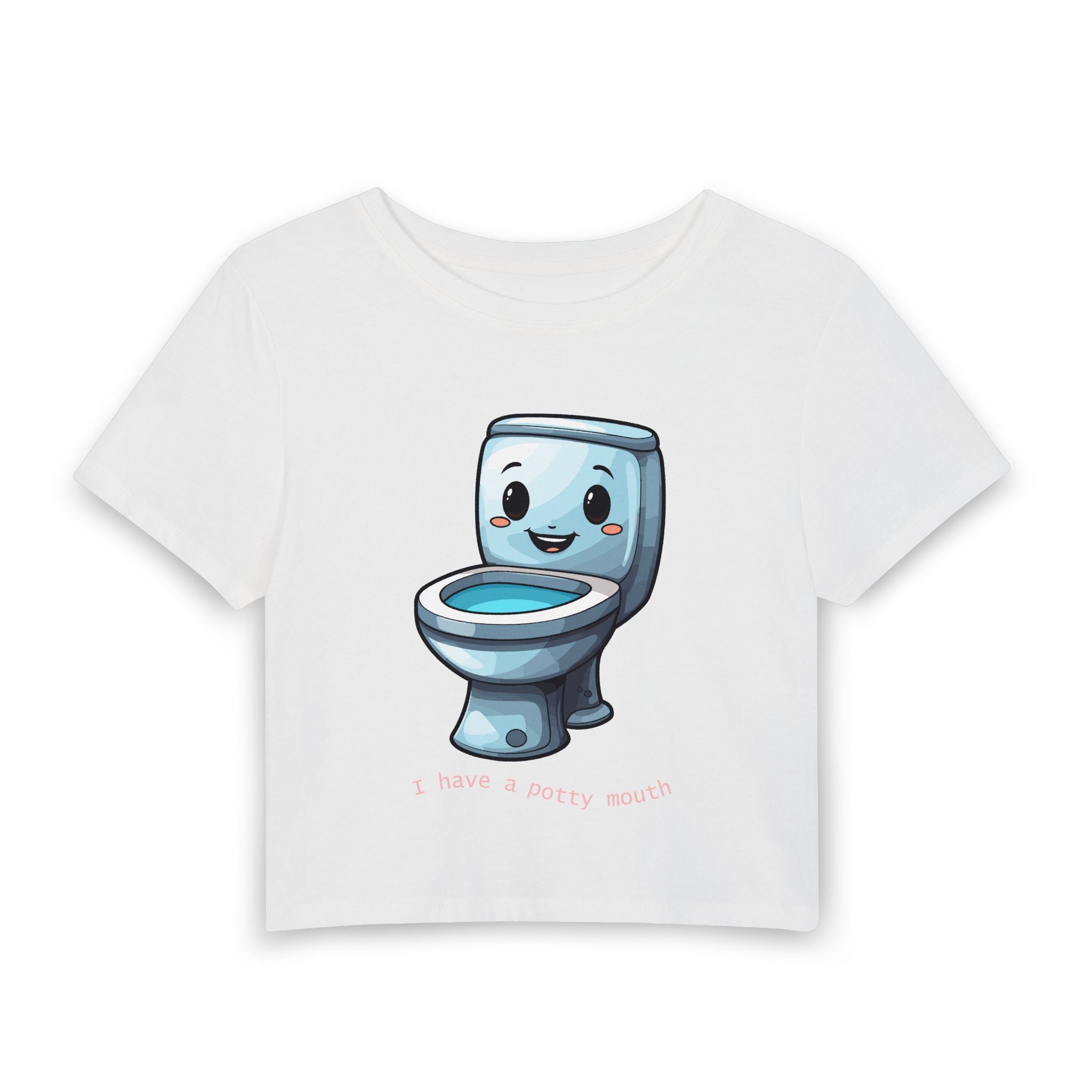 I Have a Potty Mouth Baby Tee — graphic baby crop tee from Chicky Tings