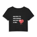 Maybe It's a BBL Baby Tee — graphic baby crop tee from Chicky Tings