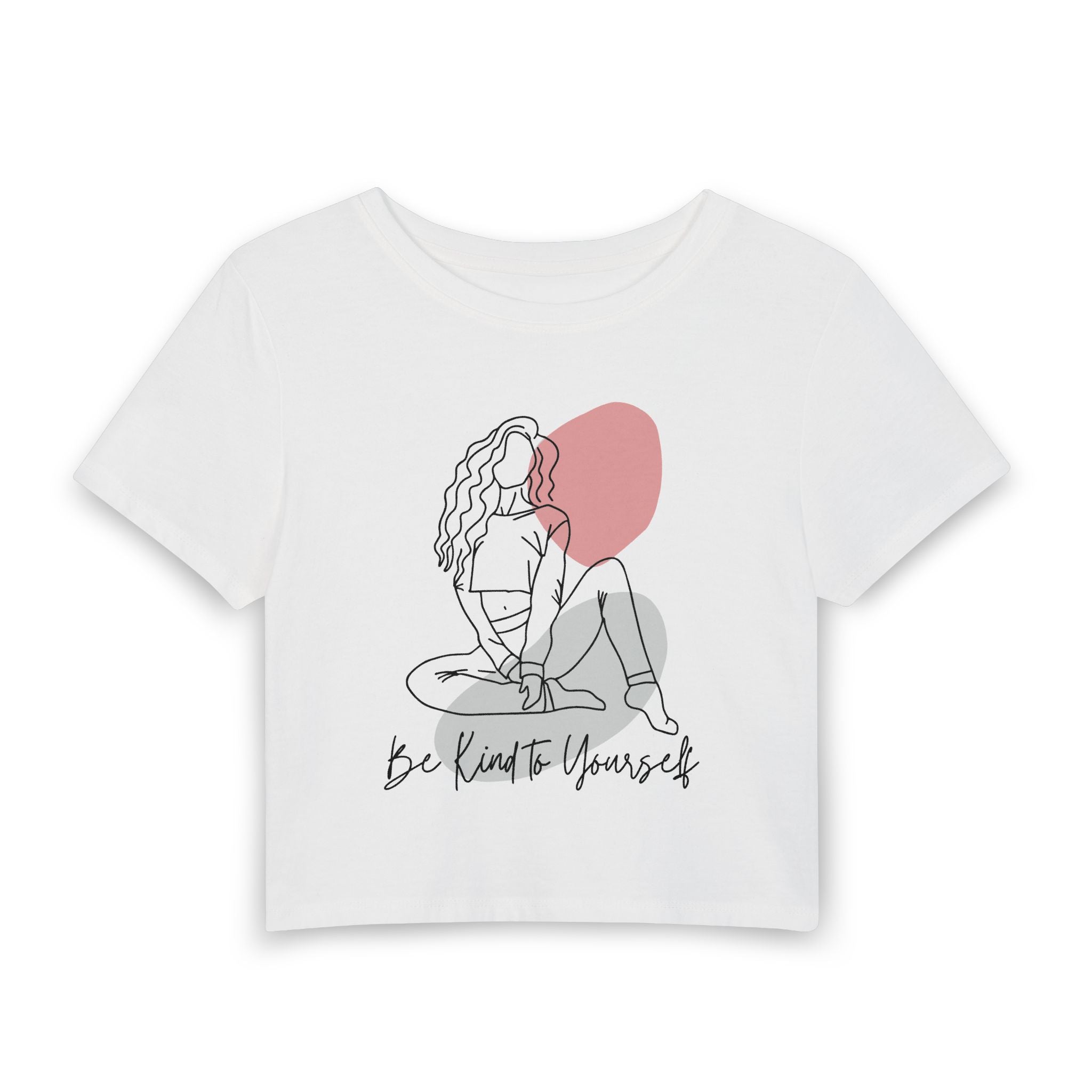 Be Kind to Yourself Baby Tee — graphic baby crop tee from Chicky Tings