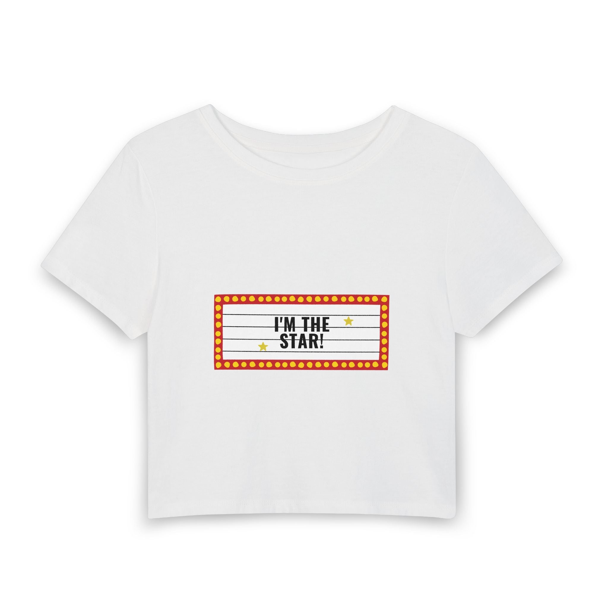 I’m the Star Baby Tee — graphic baby crop tee from Chicky Tings
