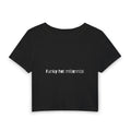 Funky Hot Millennial Baby Tee — graphic baby crop tee from Chicky Tings