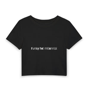 Funky Hot Millennial Baby Tee mockup