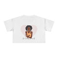 Be Kind to Yourself Crop Top from Chicky Tings - self love graphic tee, positive statement shirt