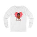Be Kind to Yourself — Self Love Long Sleeve in White, front view