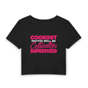 Cookout Invites Baby Tee mockup