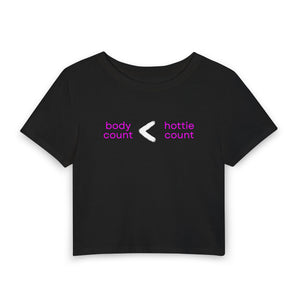 Hottie Count Baby Tee mockup