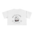 Don't Tell Me To Smile Crop Top from Chicky Tings - feminist graphic tee, do not tell me to smile shirt