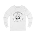 Don't Tell Me To Smile Long Sleeve from Chicky Tings - feminist graphic tee, do not tell me to smile shirt