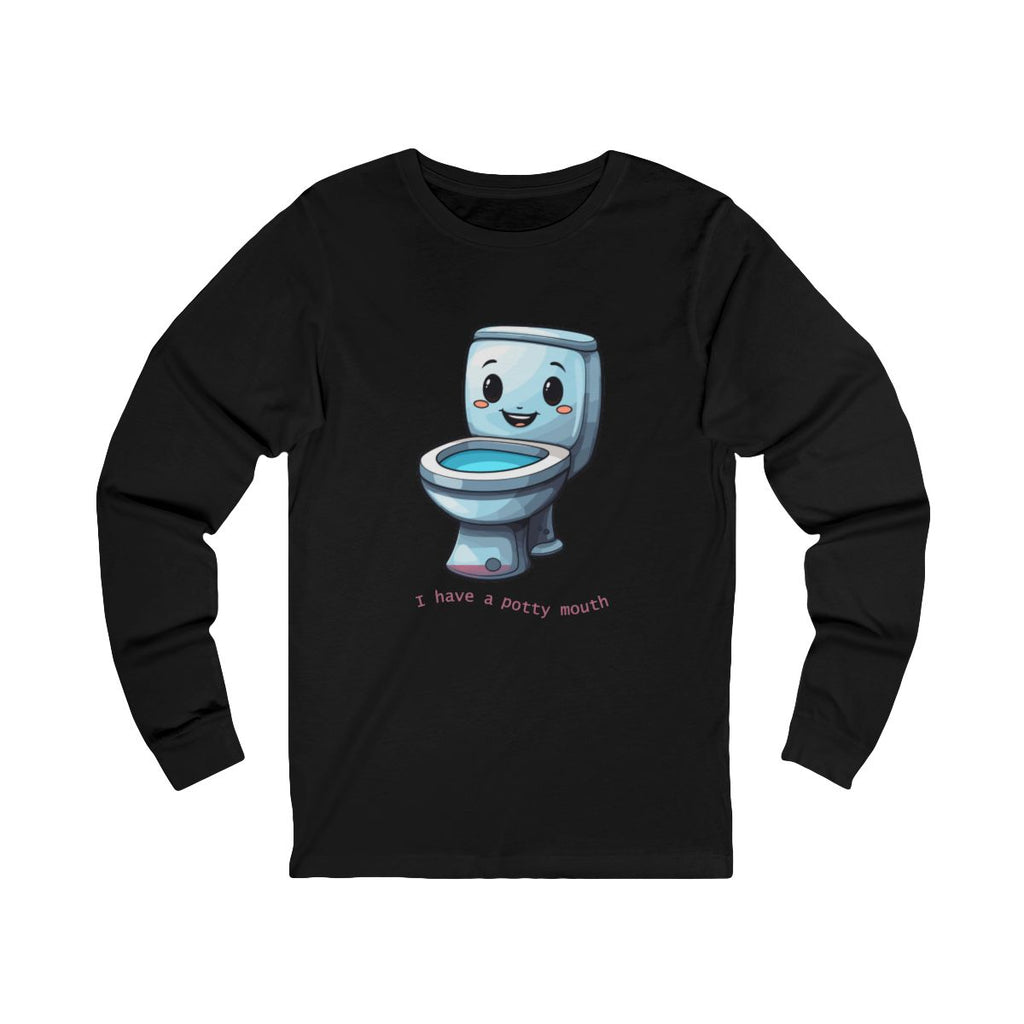 I Have a Potty Mouth Long Sleeve from Chicky Tings - funny graphic tee, potty mouth shirt