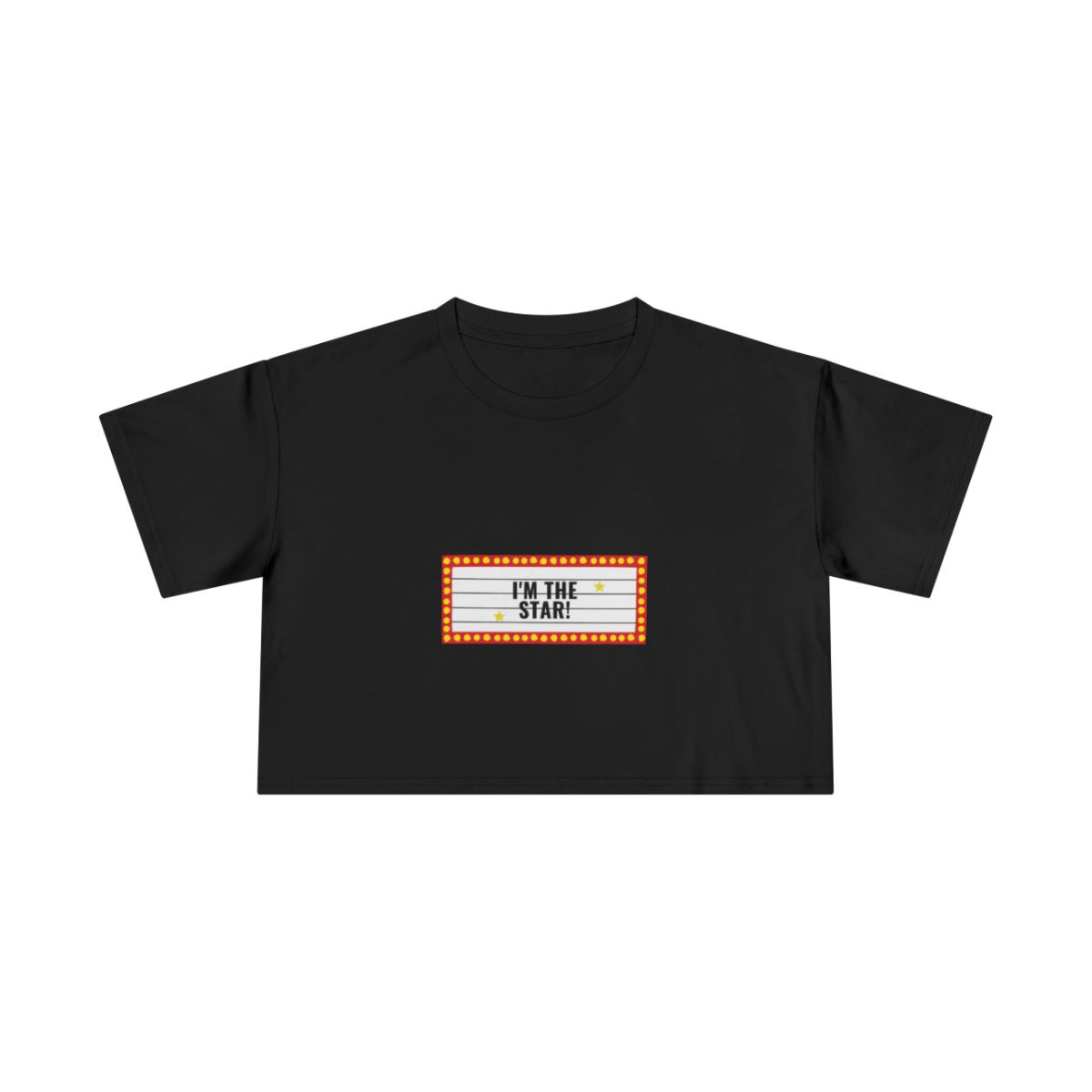 I'm the Star Crop Top from Chicky Tings - main character graphic tee, star shirt