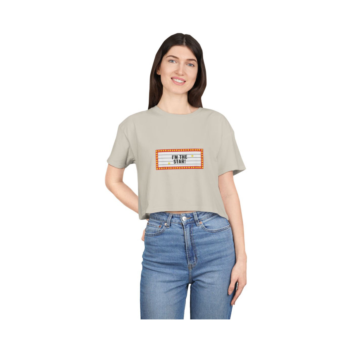 I'm the Star Crop Top from Chicky Tings - main character graphic tee, star shirt