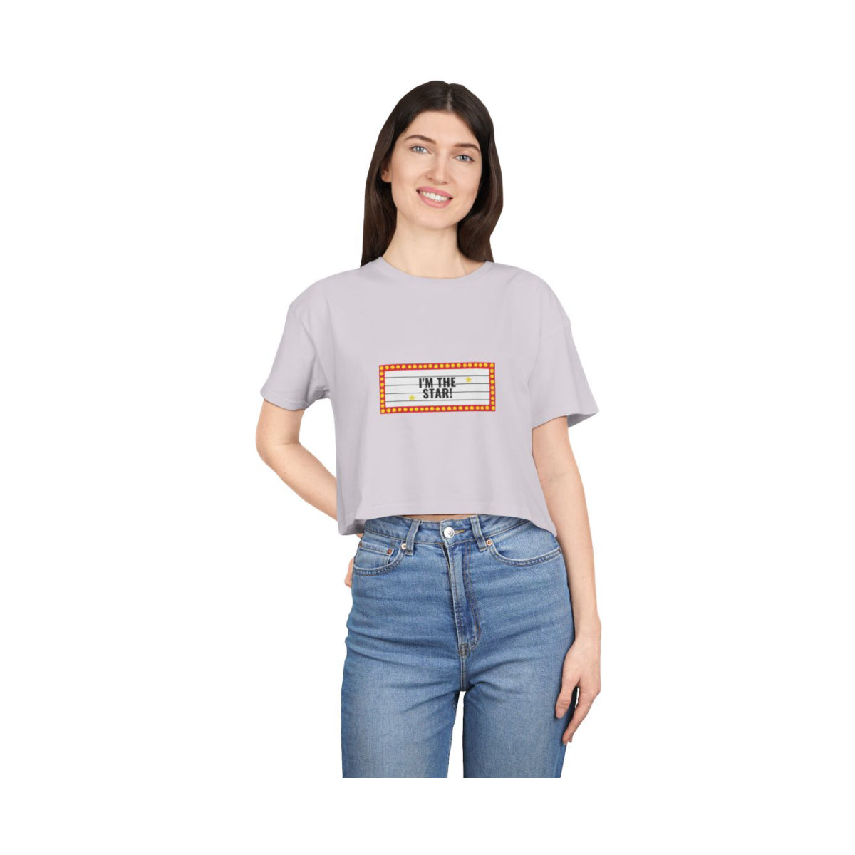 I'm the Star Crop Top from Chicky Tings - main character graphic tee, star shirt