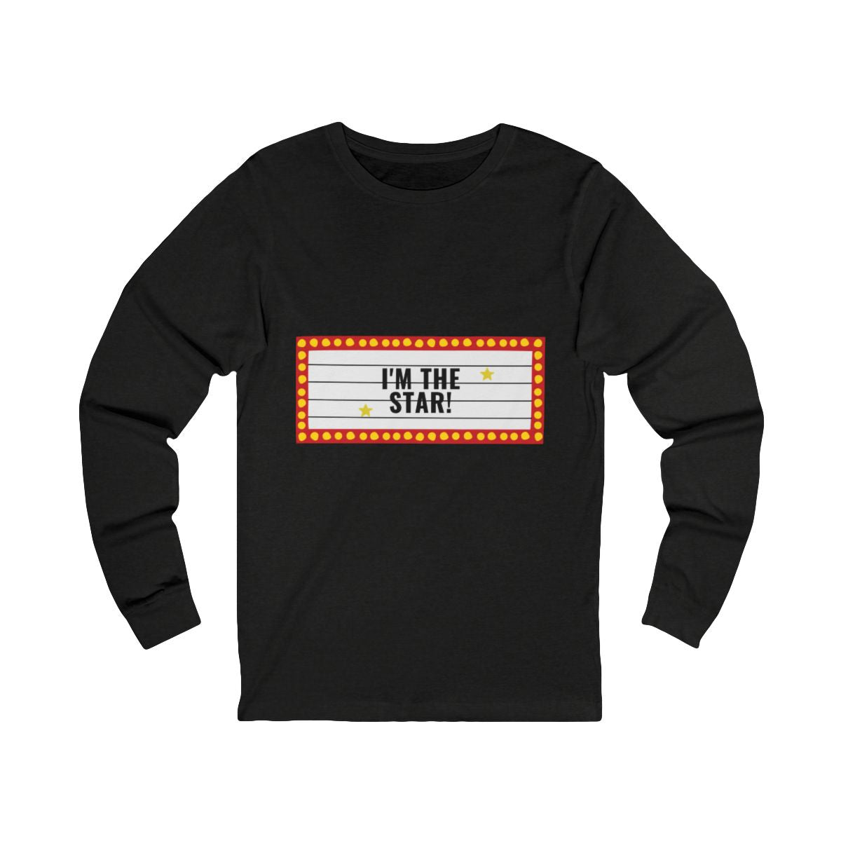 I'm the Star Long Sleeve from Chicky Tings - main character graphic tee, star shirt