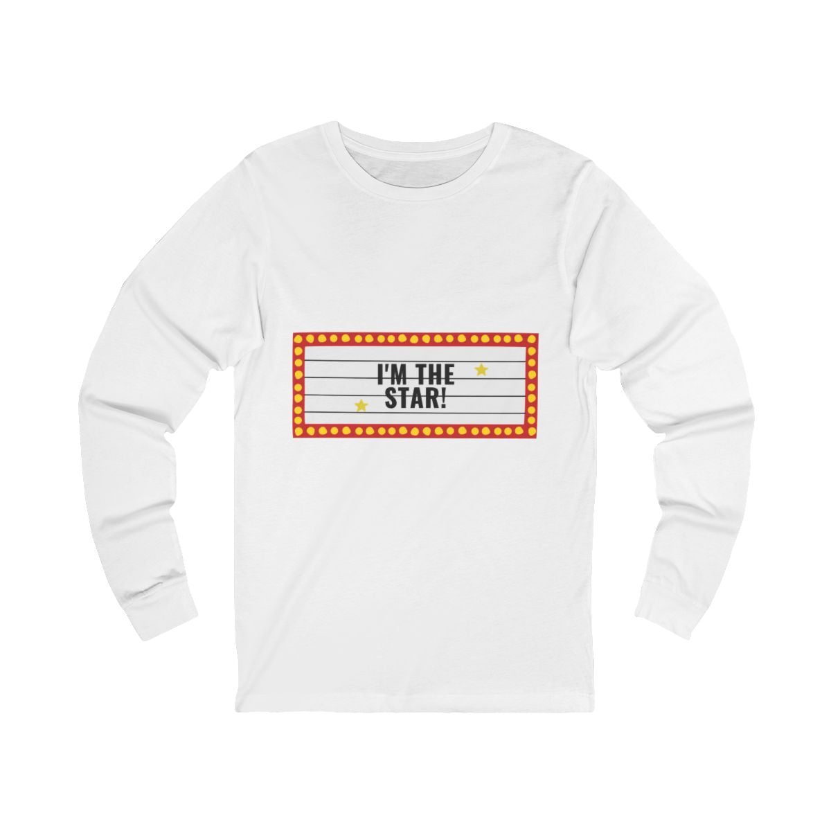 I'm the Star Long Sleeve from Chicky Tings - main character graphic tee, star shirt