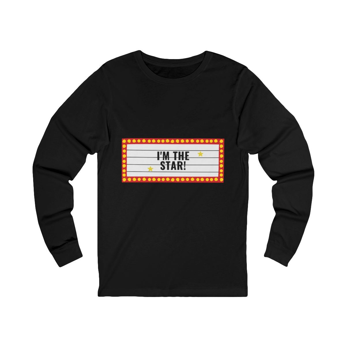 I'm the Star Long Sleeve from Chicky Tings - main character graphic tee, star shirt