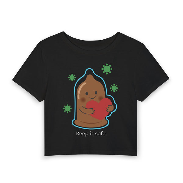 Keep It Safe — Brown Baby Tee