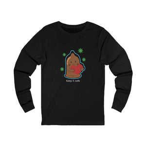 Keep It Safe — Brown Long Sleeve mockup