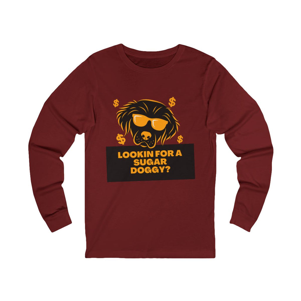 Lookin for a Sugar Doggy Long Sleeve from Chicky Tings - funny dog graphic tee, cheeky shirt