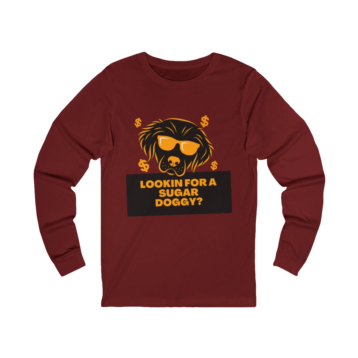 Lookin for a Sugar Doggy Long Sleeve from Chicky Tings - funny dog graphic tee, cheeky shirt
