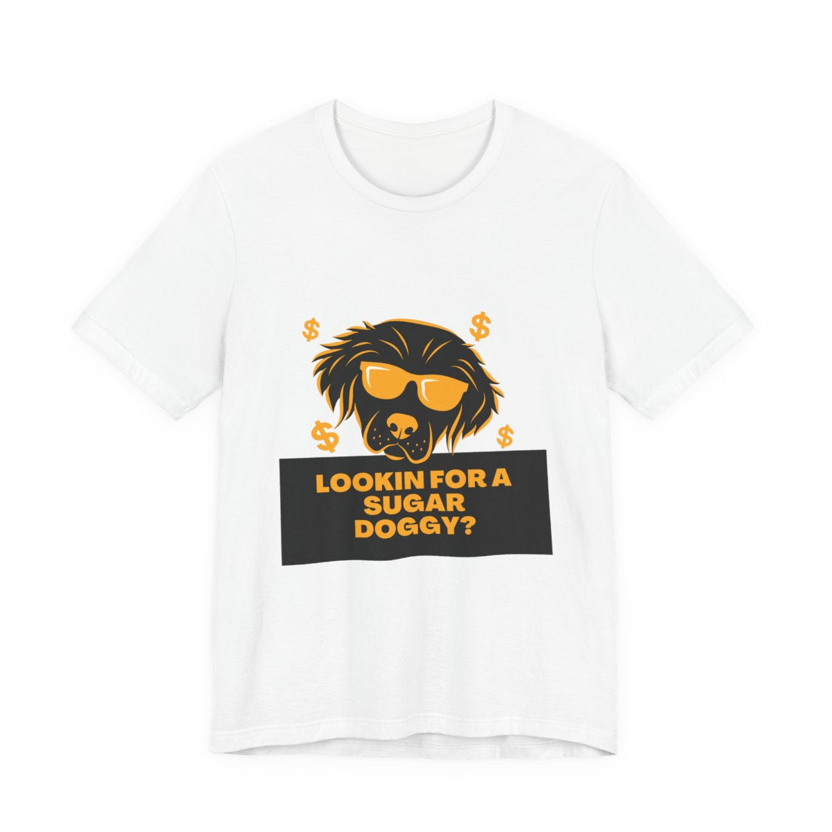 Lookin for a Sugar Doggy Tee from Chicky Tings - funny dog graphic tee, cheeky shirt