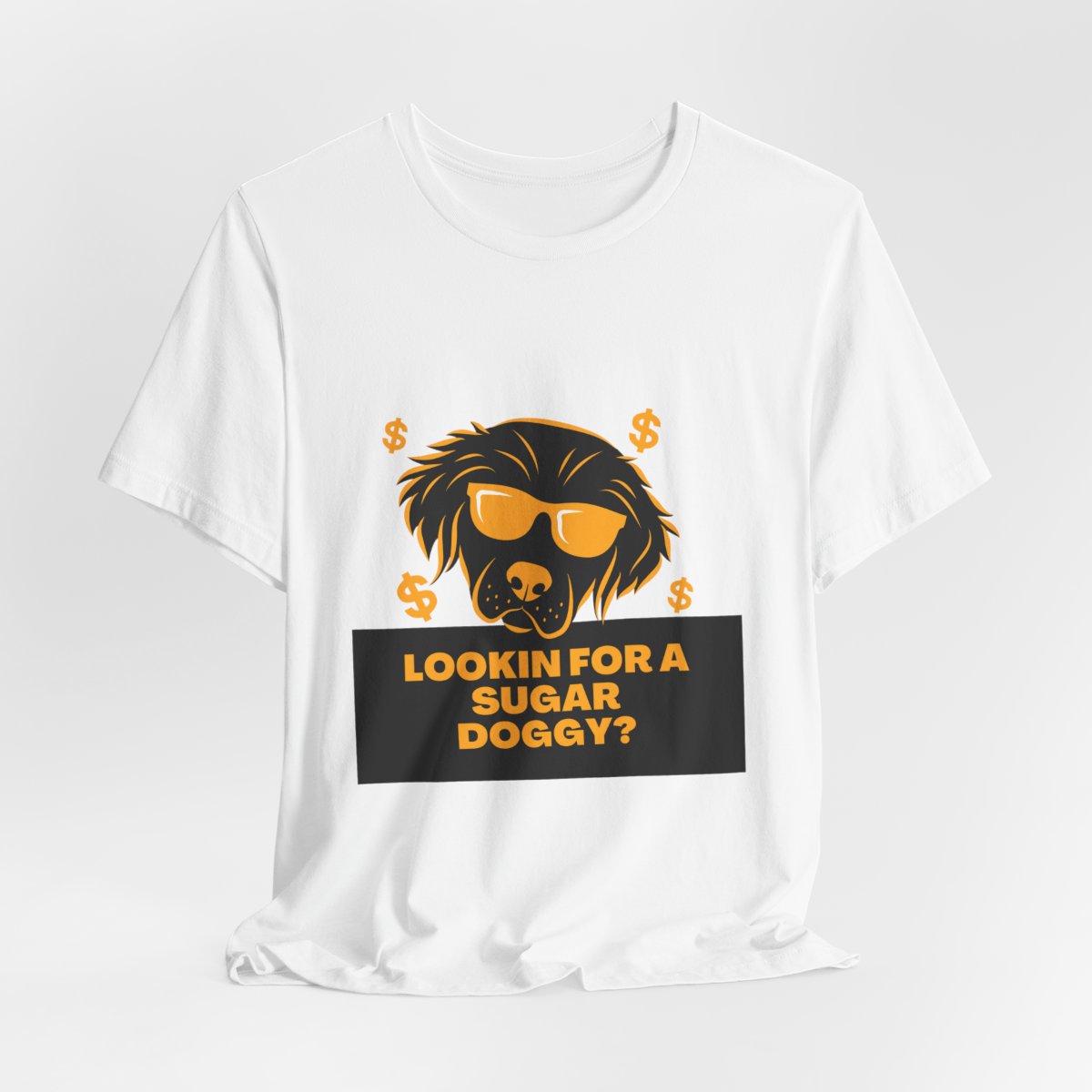 Lookin for a Sugar Doggy Tee from Chicky Tings - funny dog graphic tee, cheeky shirt