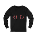 Love Me Long Sleeve from Chicky Tings - heart graphic tee, cute love shirt
