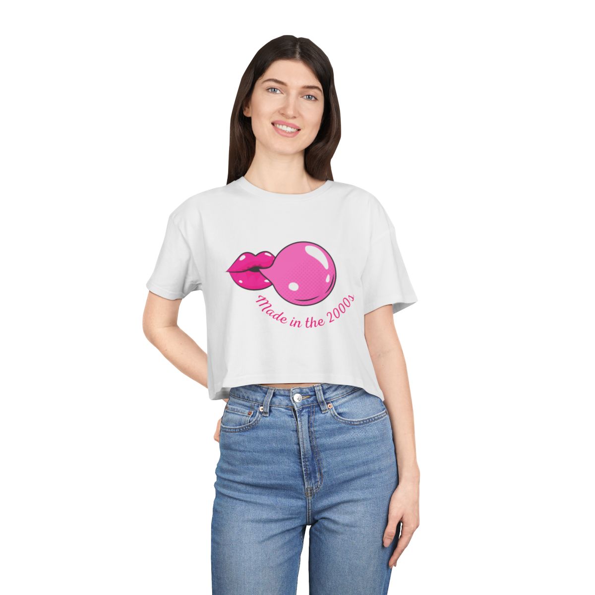 Made in the 2000s Crop Top from Chicky Tings - 2000s graphic tee, y2k nostalgia shirt