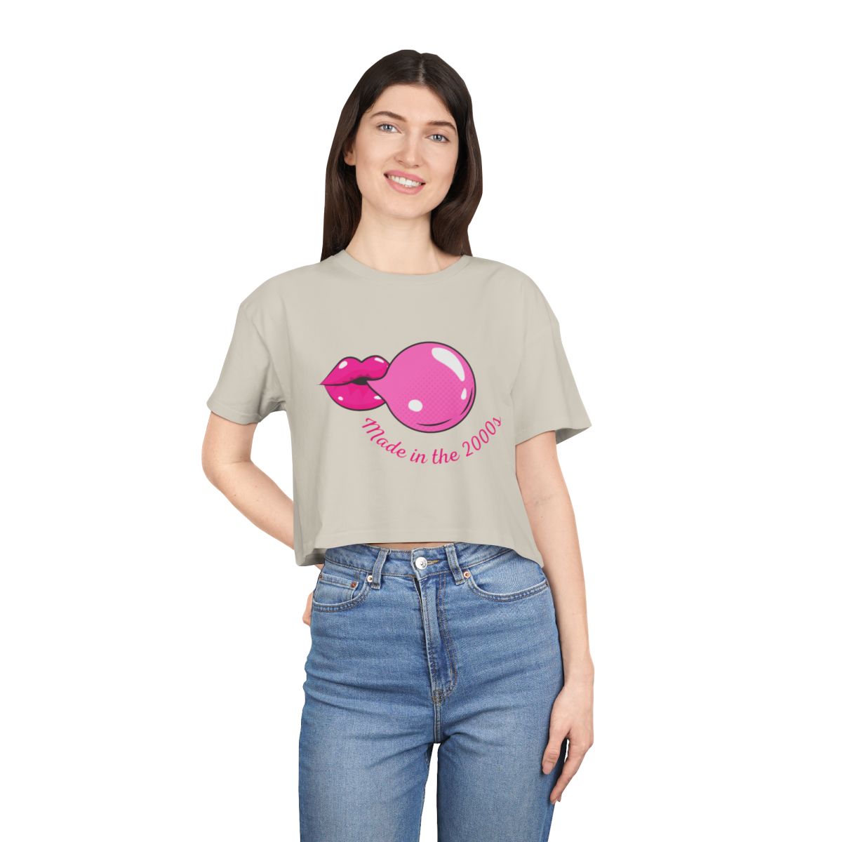 Made in the 2000s Crop Top from Chicky Tings - 2000s graphic tee, y2k nostalgia shirt