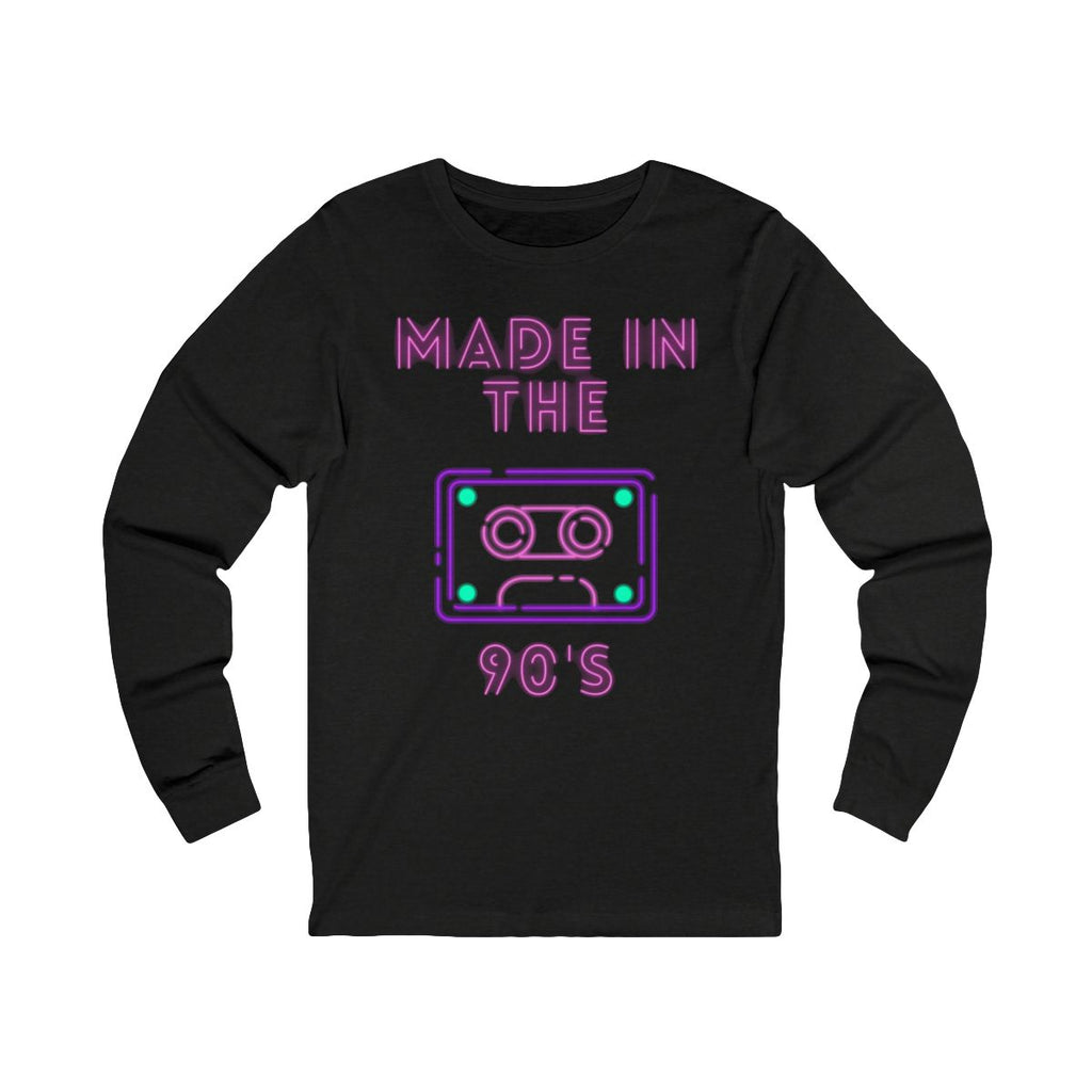 Made in the 90's Long Sleeve from Chicky Tings - 90s graphic tee, retro nostalgia shirt
