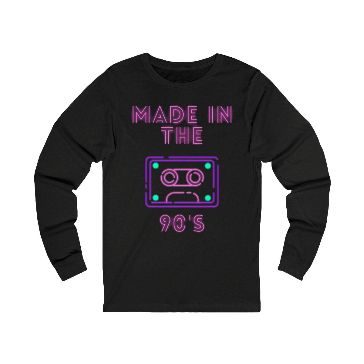 Made in the 90's Long Sleeve from Chicky Tings - 90s graphic tee, retro nostalgia shirt