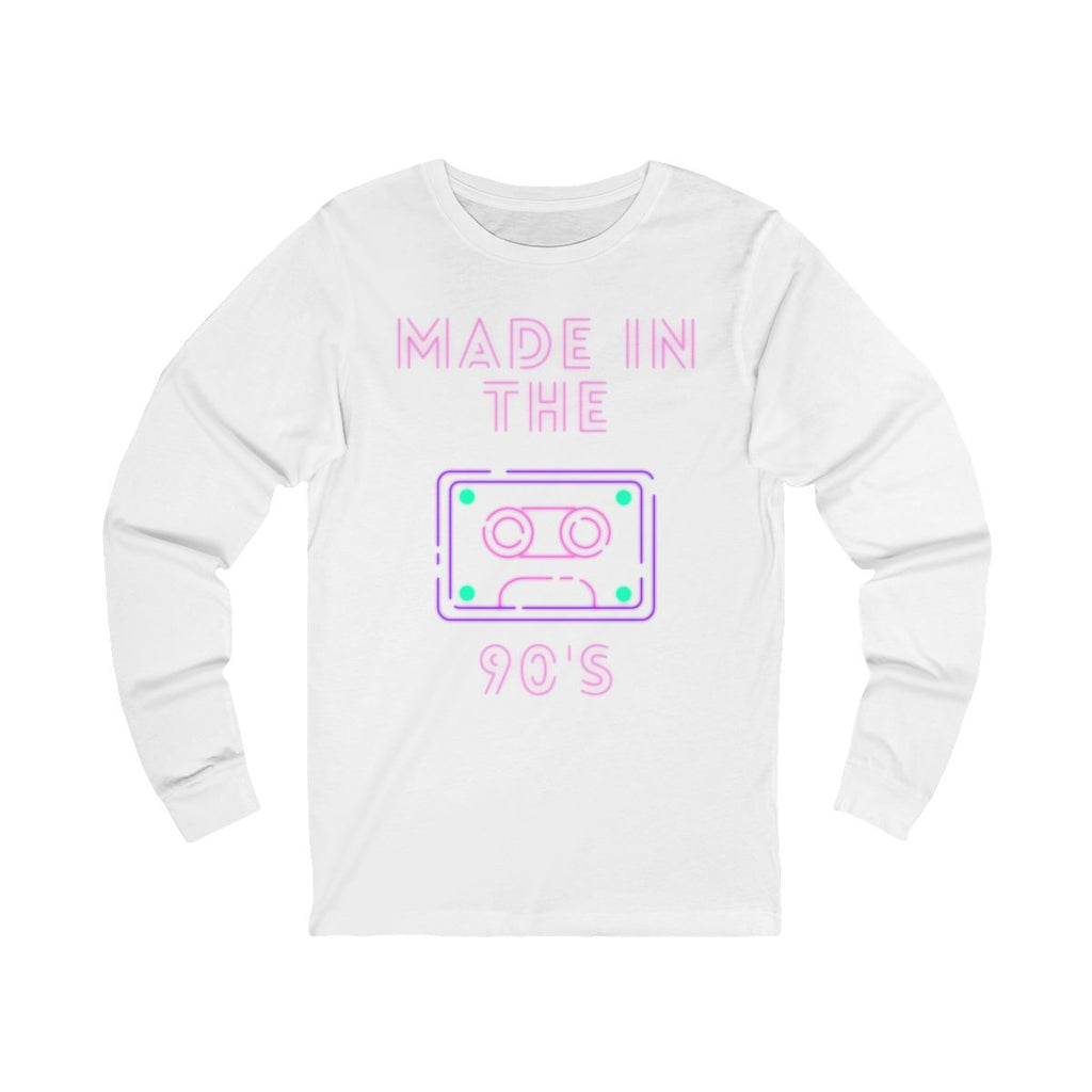 Made in the 90's Long Sleeve from Chicky Tings - 90s graphic tee, retro nostalgia shirt