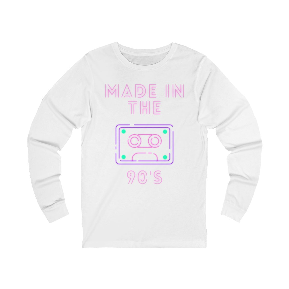 Made in the 90's Long Sleeve from Chicky Tings - 90s graphic tee, retro nostalgia shirt