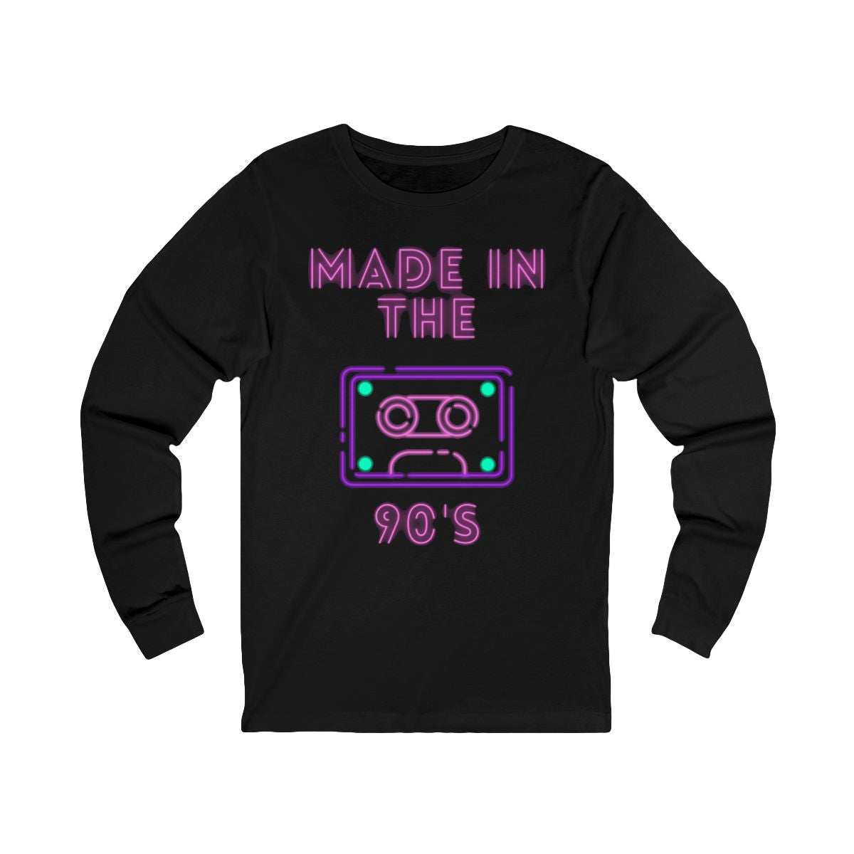 Made in the 90's Long Sleeve from Chicky Tings - 90s graphic tee, retro nostalgia shirt