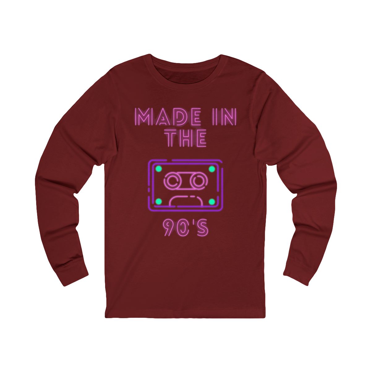 Made in the 90's Long Sleeve from Chicky Tings - 90s graphic tee, retro nostalgia shirt