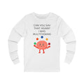 Multitasking Brain Long Sleeve in White, front view