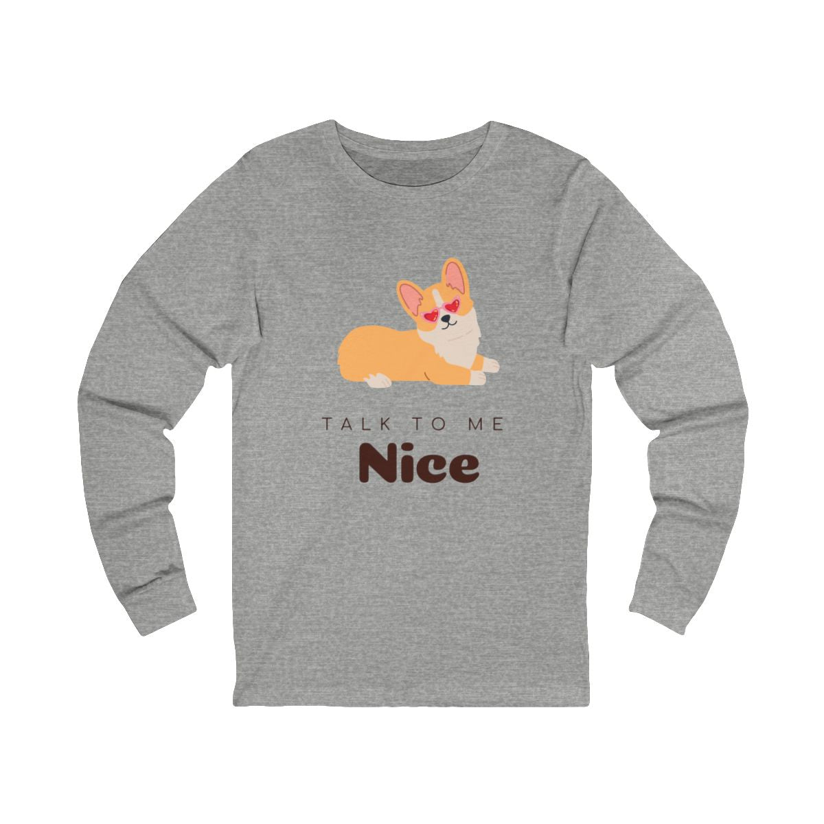 Talk to Me Nice Long Sleeve from Chicky Tings - talk to me nice shirt, statement graphic tee