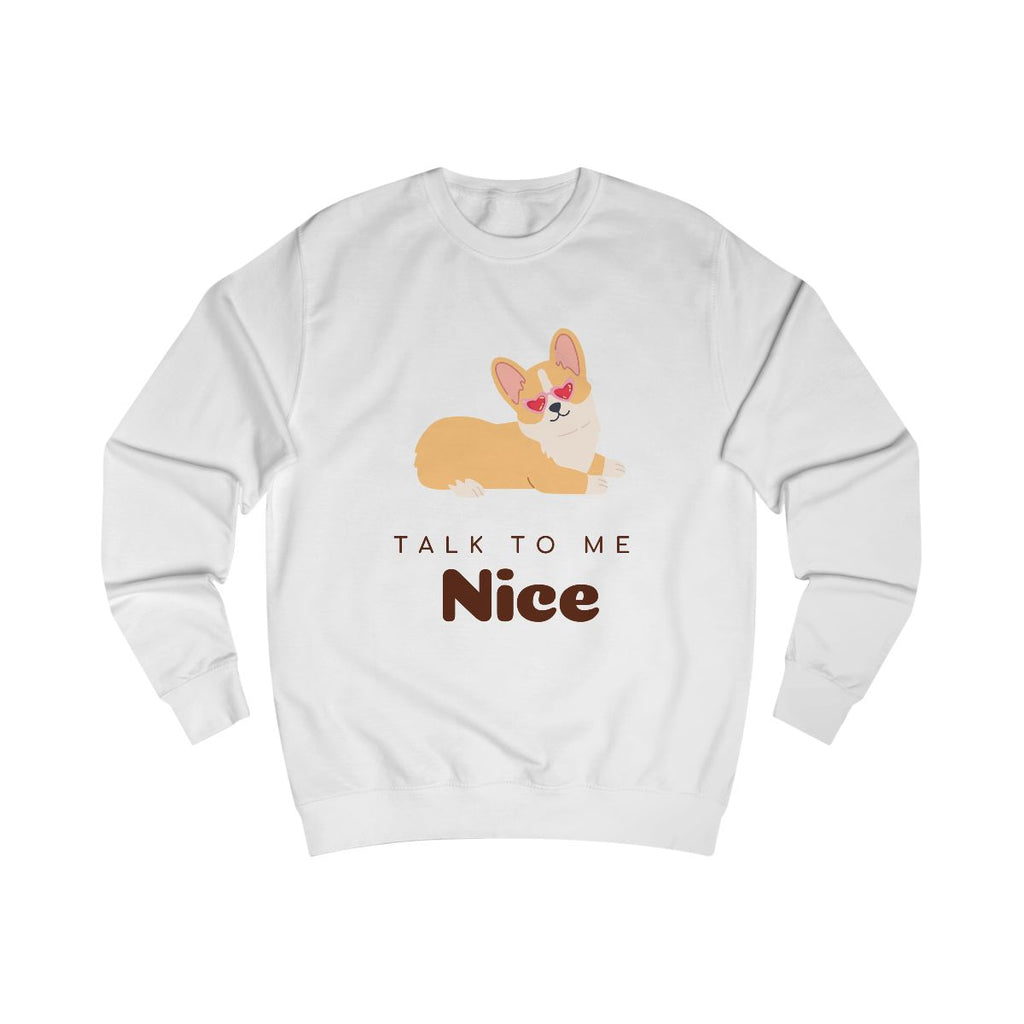 Talk to Me Nice Sweatshirt from Chicky Tings - talk to me nice shirt, statement graphic tee