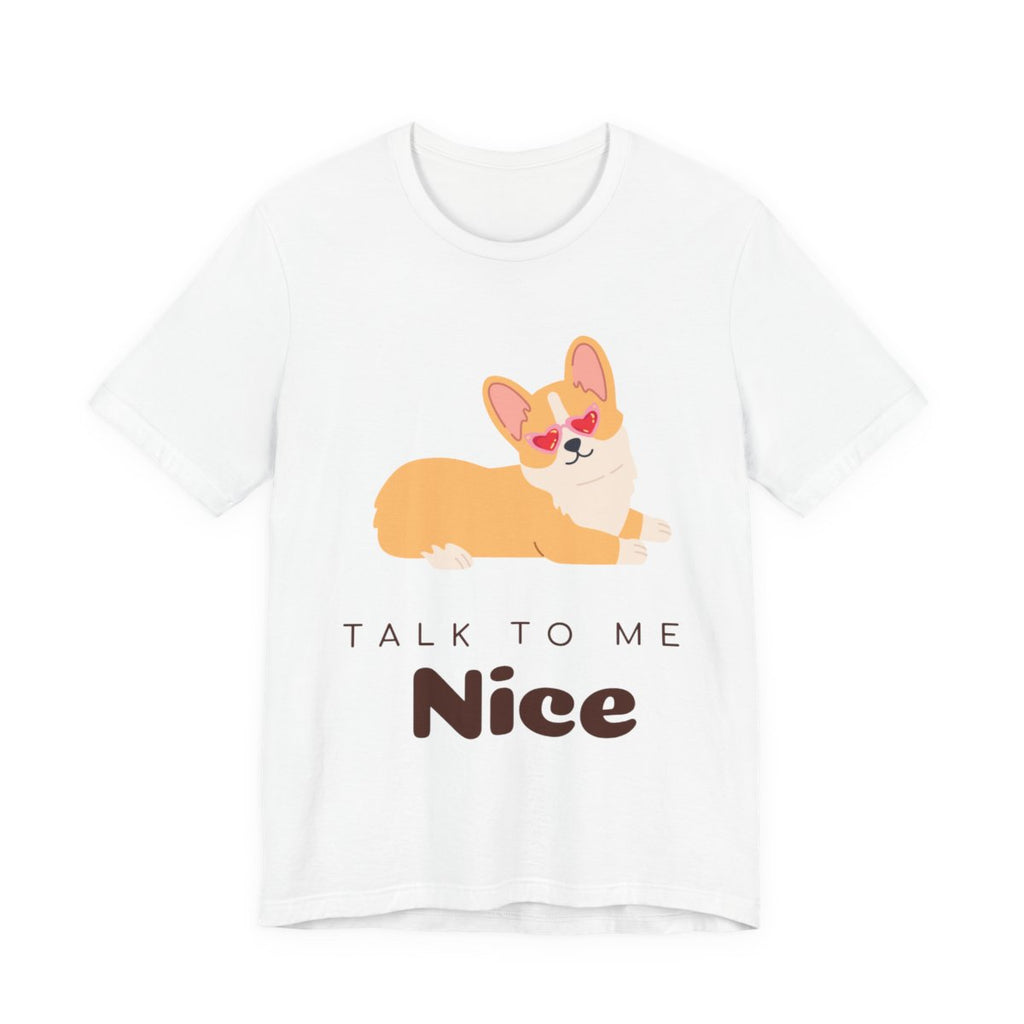 Talk to Me Nice Tee from Chicky Tings - talk to me nice shirt, statement graphic tee