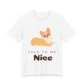Talk to Me Nice Tee from Chicky Tings - talk to me nice shirt, statement graphic tee