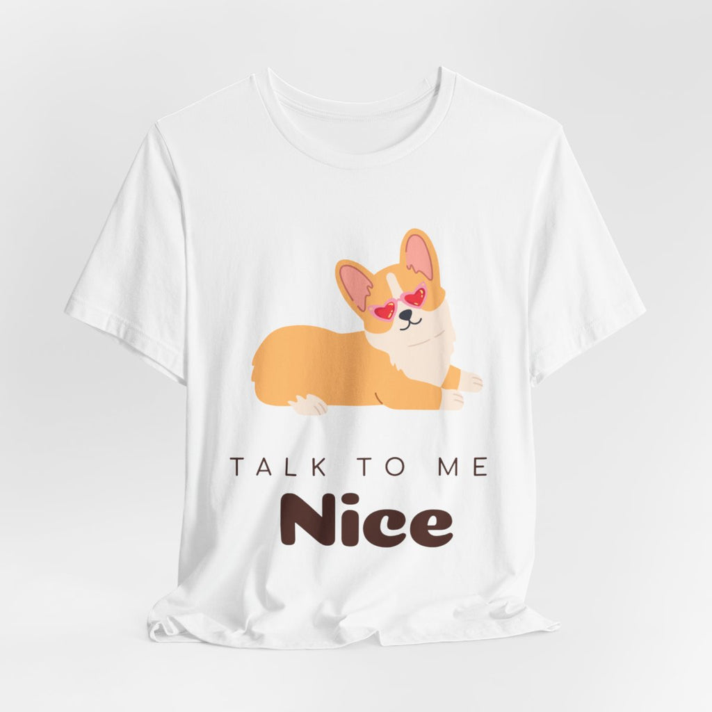 Talk to Me Nice Tee from Chicky Tings - talk to me nice shirt, statement graphic tee