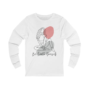 Be Kind to Yourself — Line Art Long Sleeve mockup