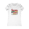 No More Hey Boo Texts Tee in White, front view